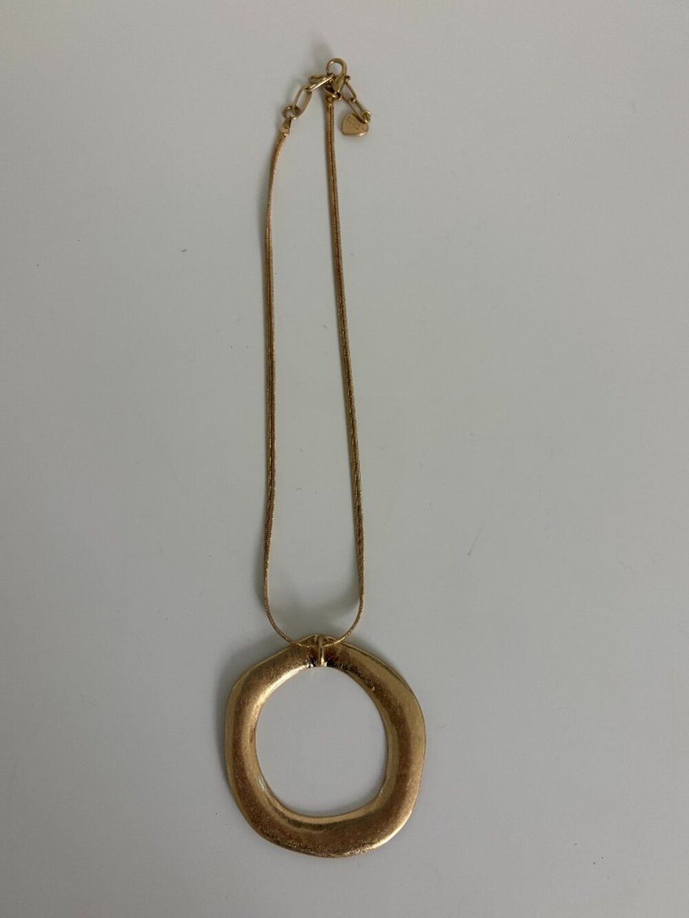 Altar'd State Gold Circle Pendant Necklace